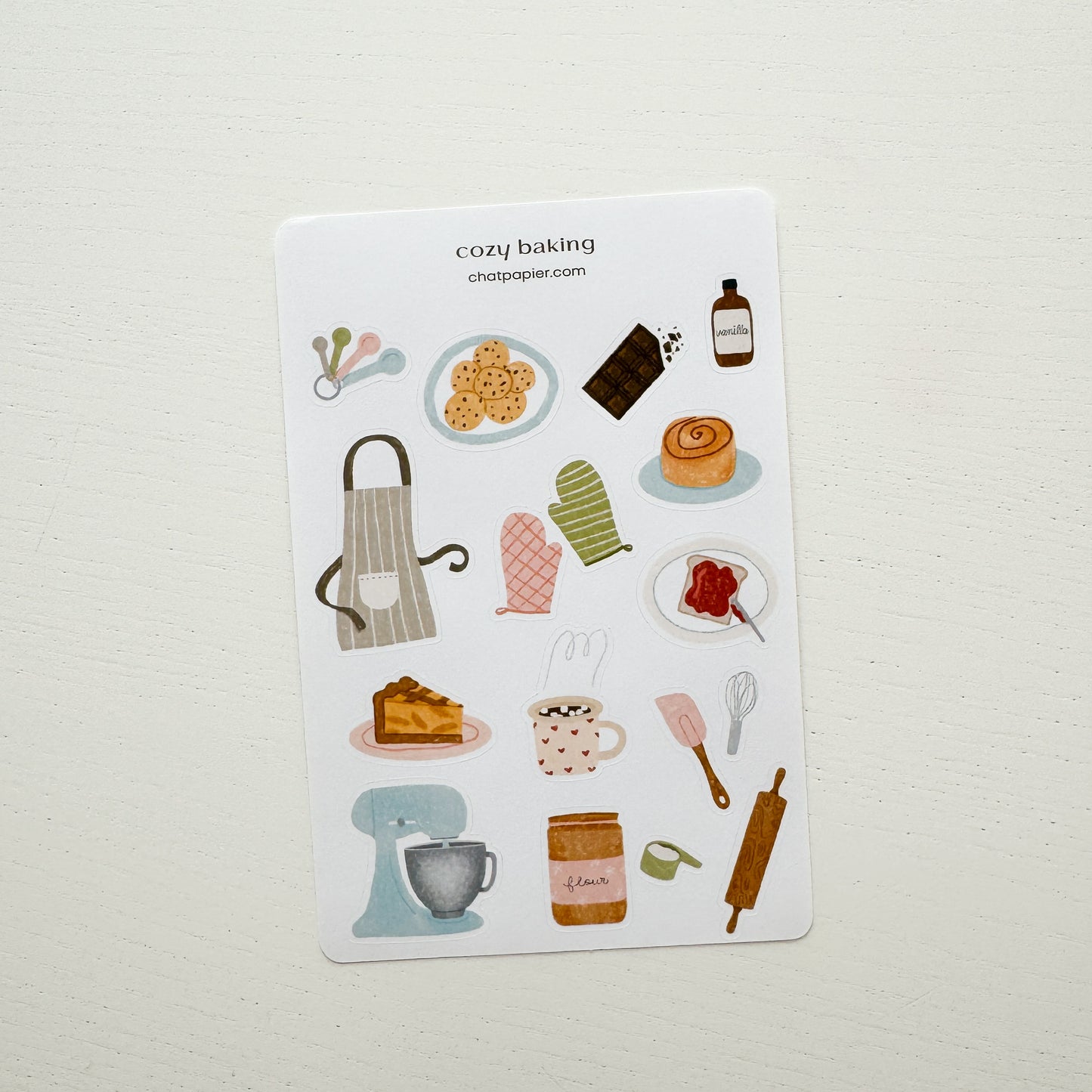 Cozy Baking Paper Sticker Sheet