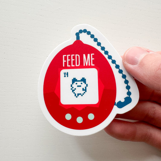 Feed Me Tamagotchi Sticker
