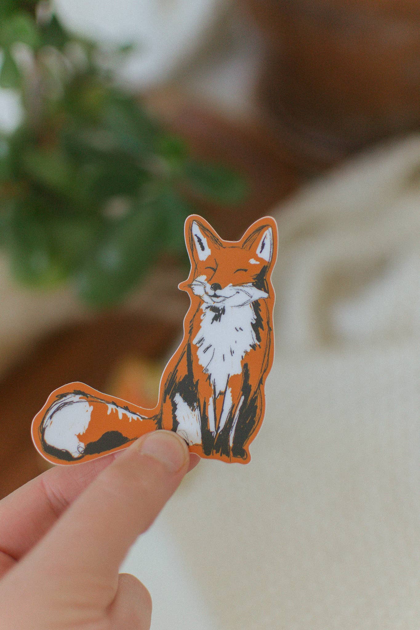 Smiling Fox Sticker