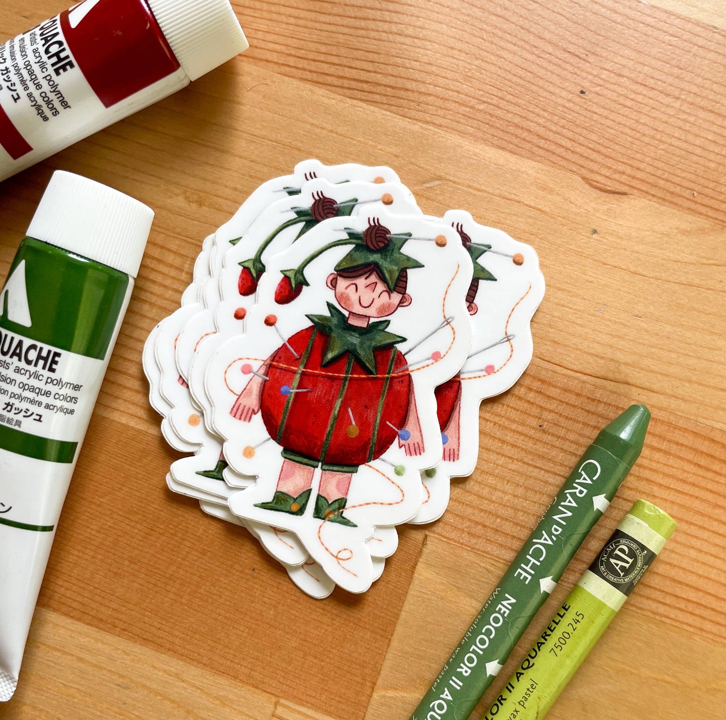 Pin Cushion Vinyl sticker