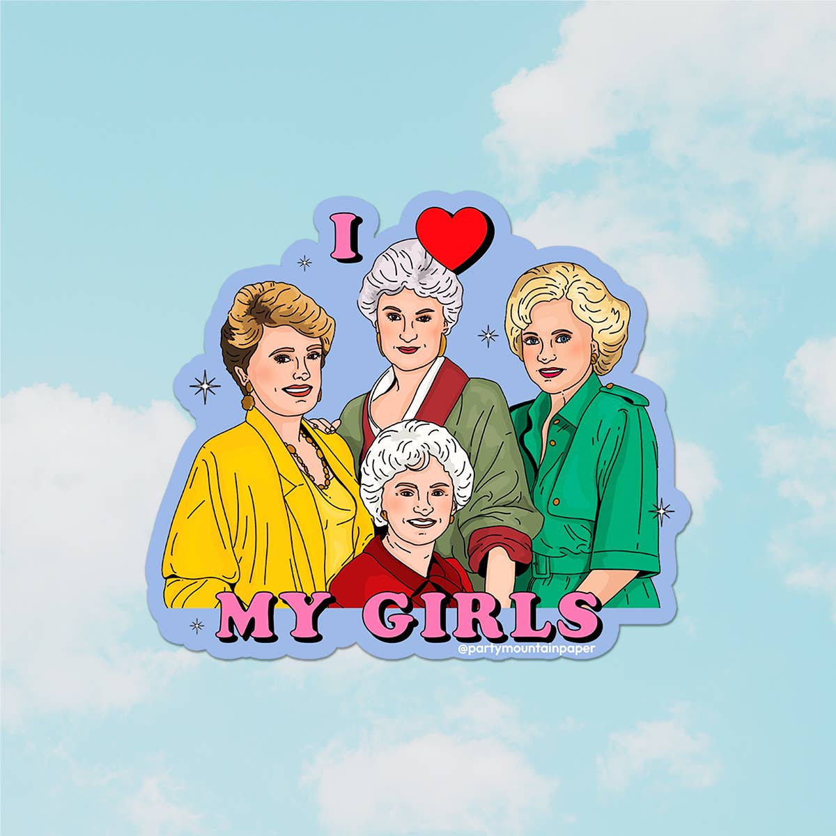 I ♥ My Golden Girls Sticker