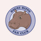 House Hippo Sticker