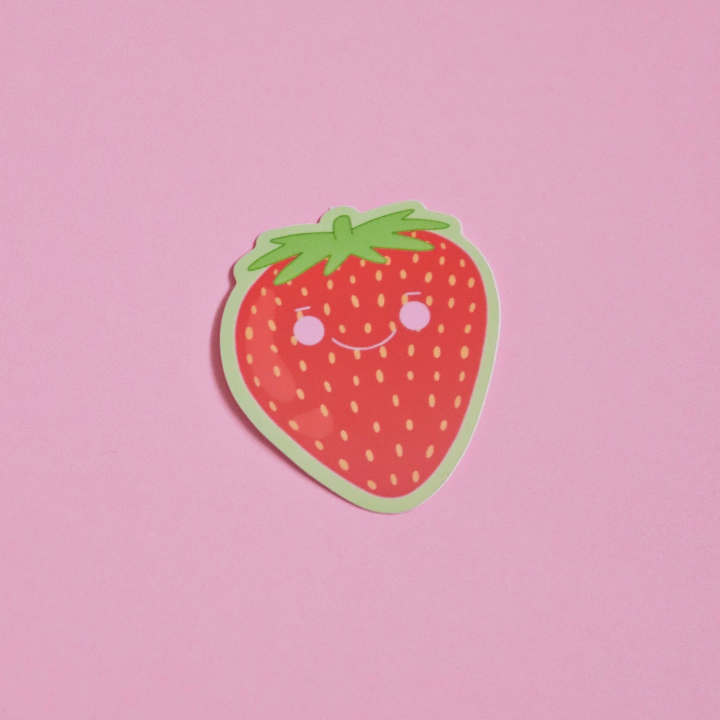 Little Strawberry Vinyl Sticker