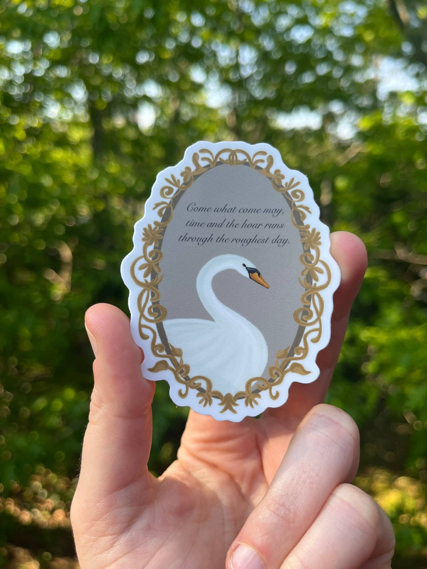MacBeth Swan Sticker