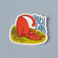 Touch Grass Cat Vinyl Sticker