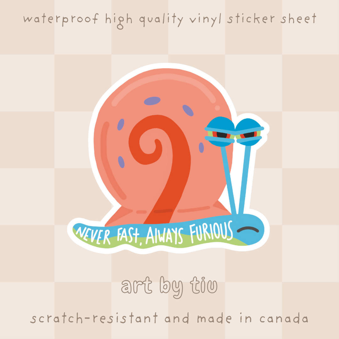 Furious Snail Sticker