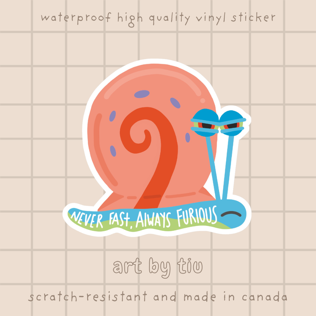 Furious Snail Sticker