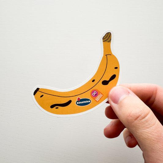 Sensitive Banana Sticker