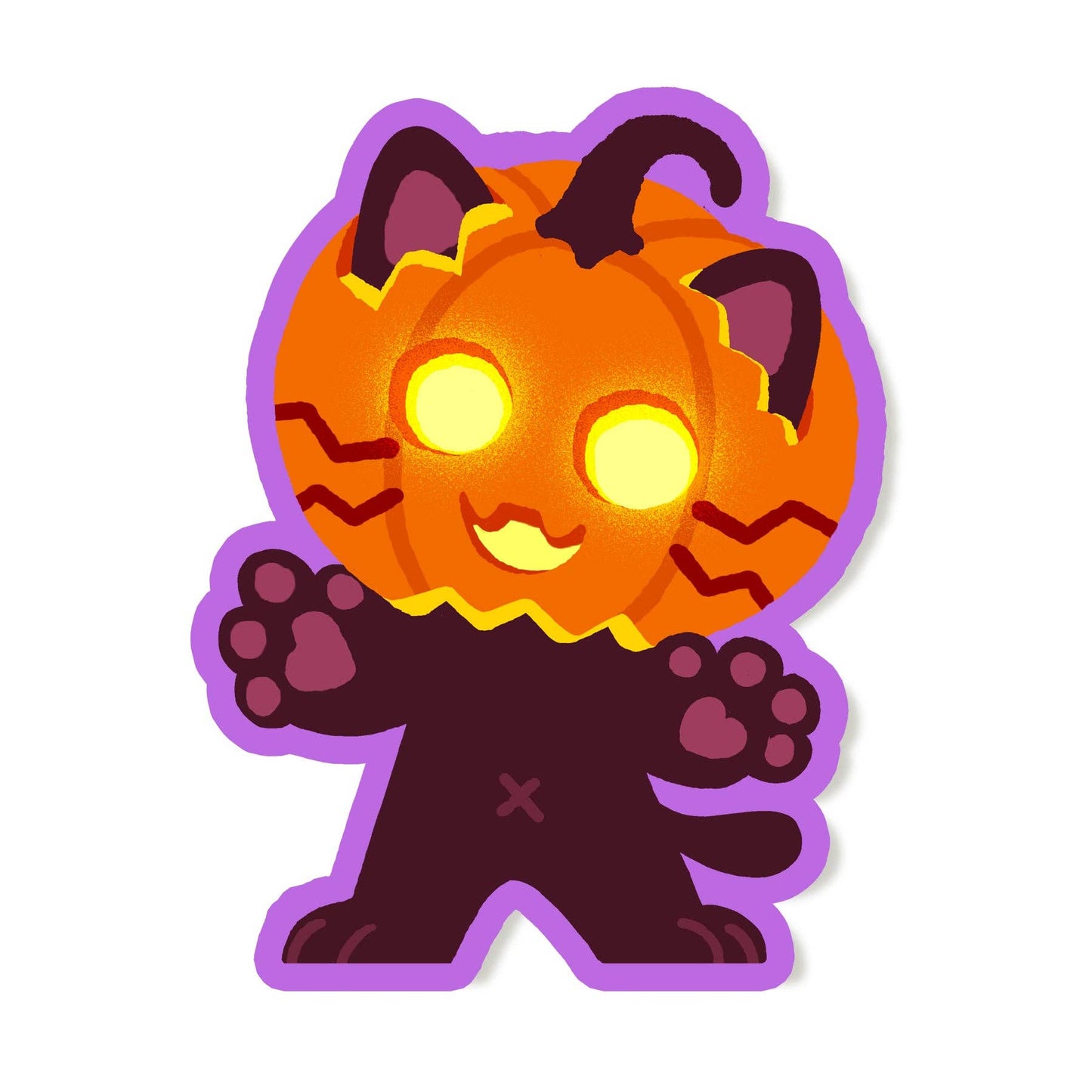 Pumpkin Cat Sticker