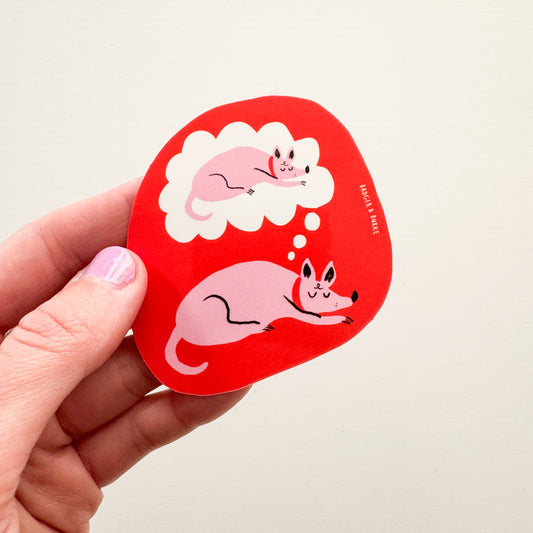 Dreaming Dog Sticker