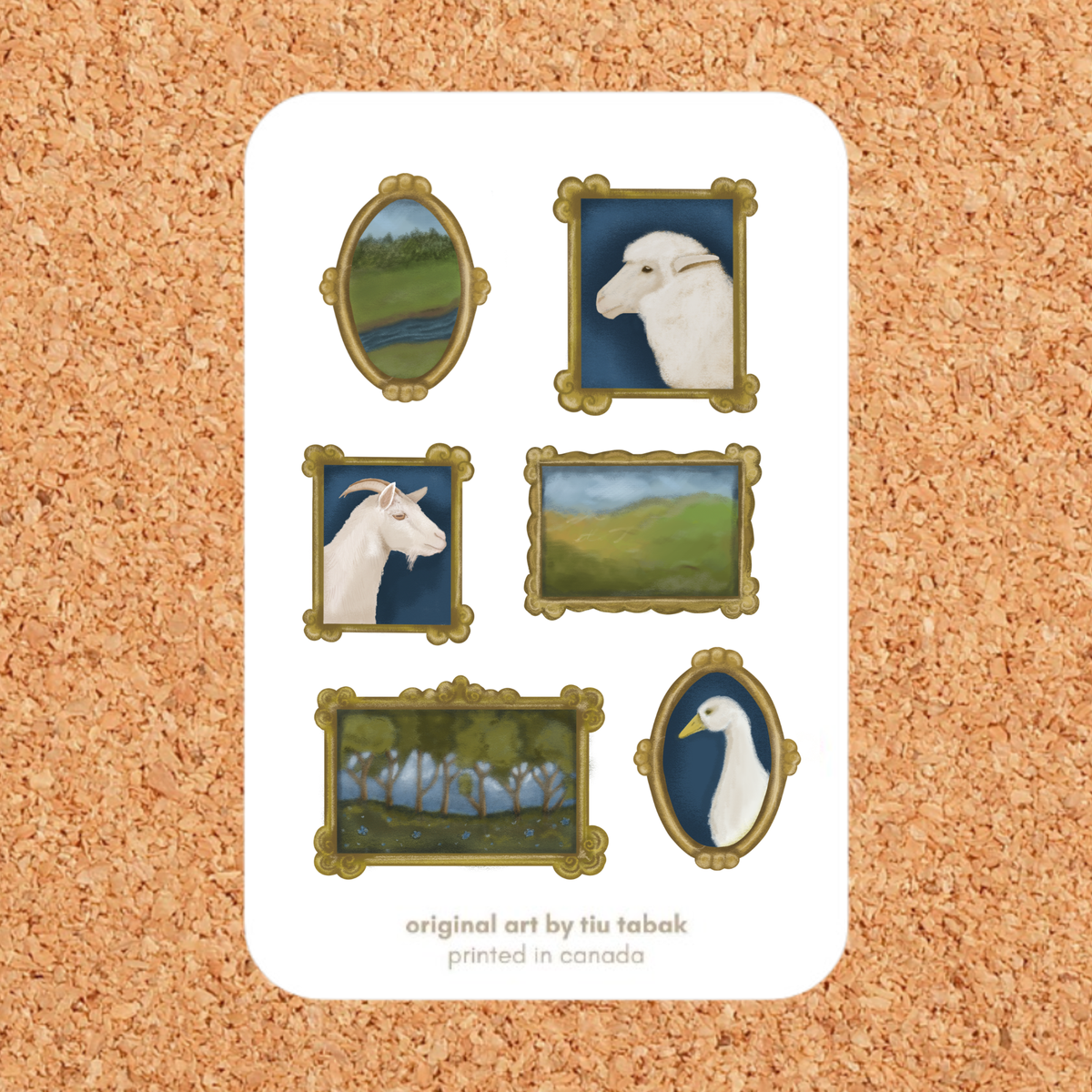 Gallery Wall 4x6 Vinyl Sticker Sheet