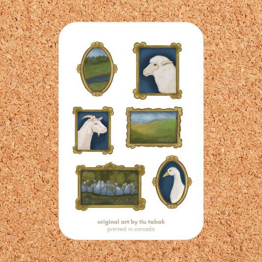 Gallery Wall 4x6 Vinyl Sticker Sheet