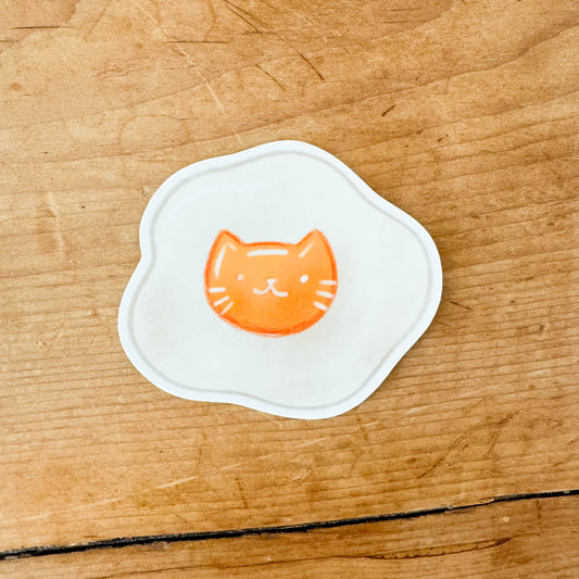 Breakfast Egg Kitty Sticker