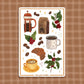 Coffee Lover 4x6 Paper Sticker Sheet
