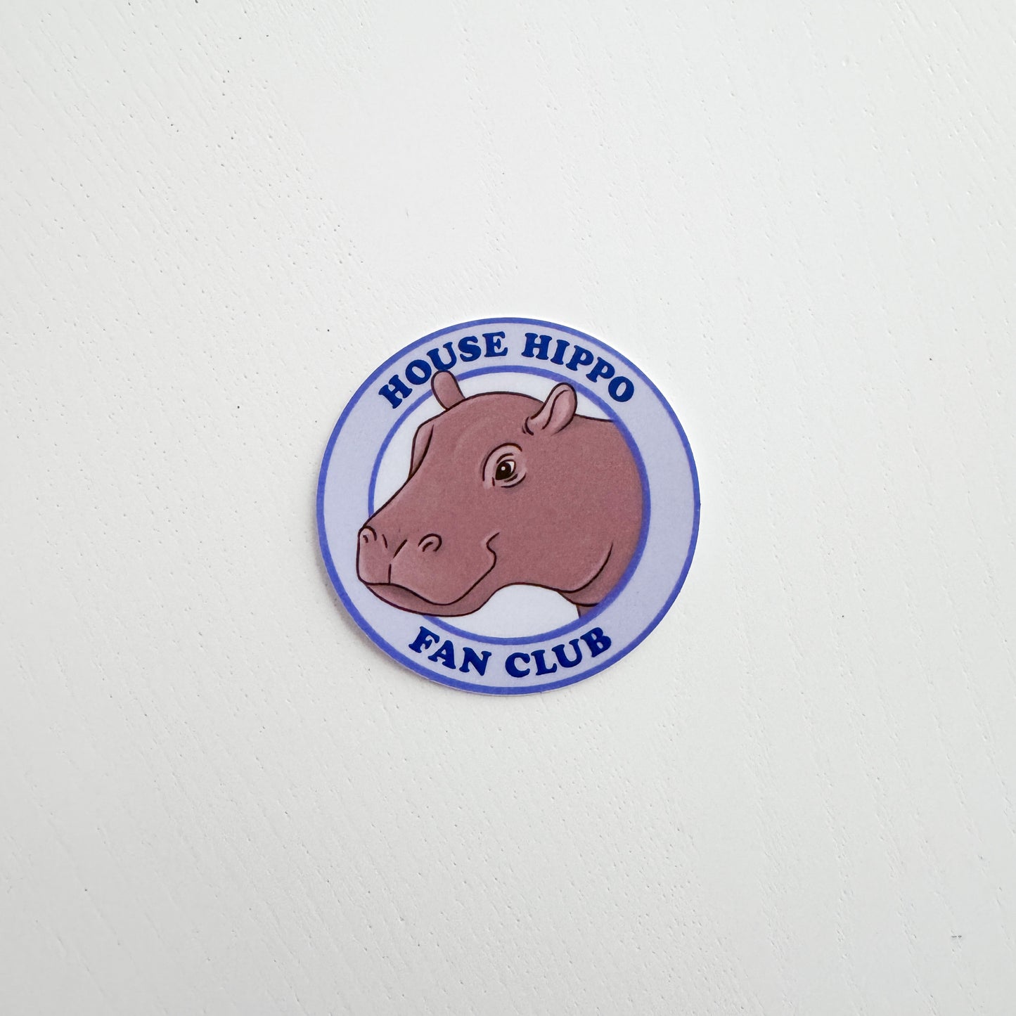 House Hippo Sticker