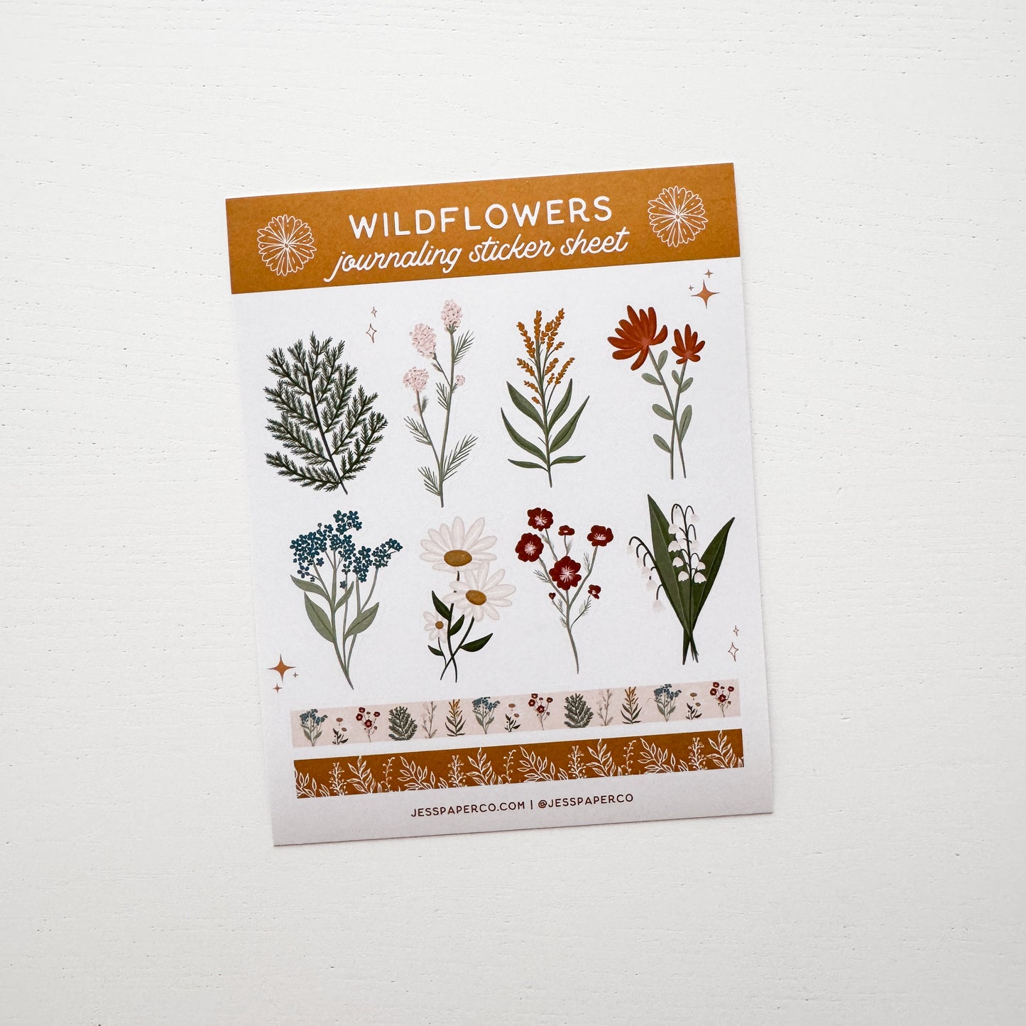 Wildflower Journaling Sticker Sheet