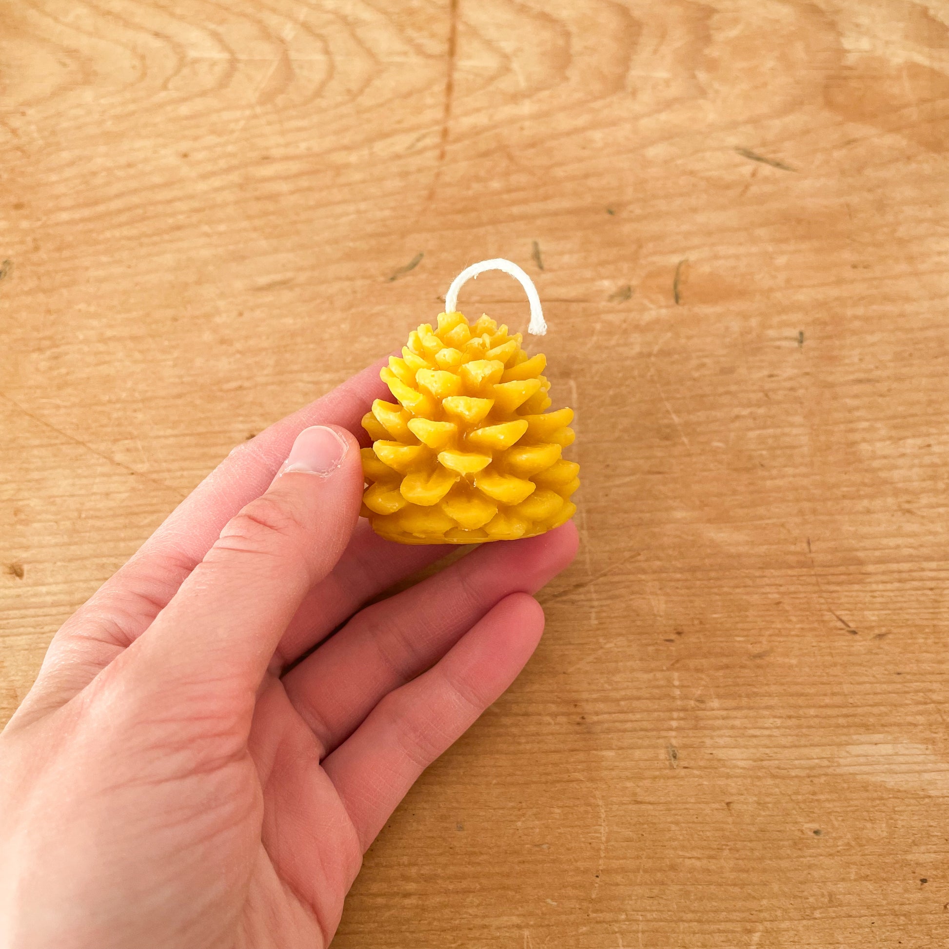 Small Pinecone Beeswax Candle – Kinsfolk Shop