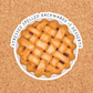 Stressed Spelled Backwards Pie Sticker