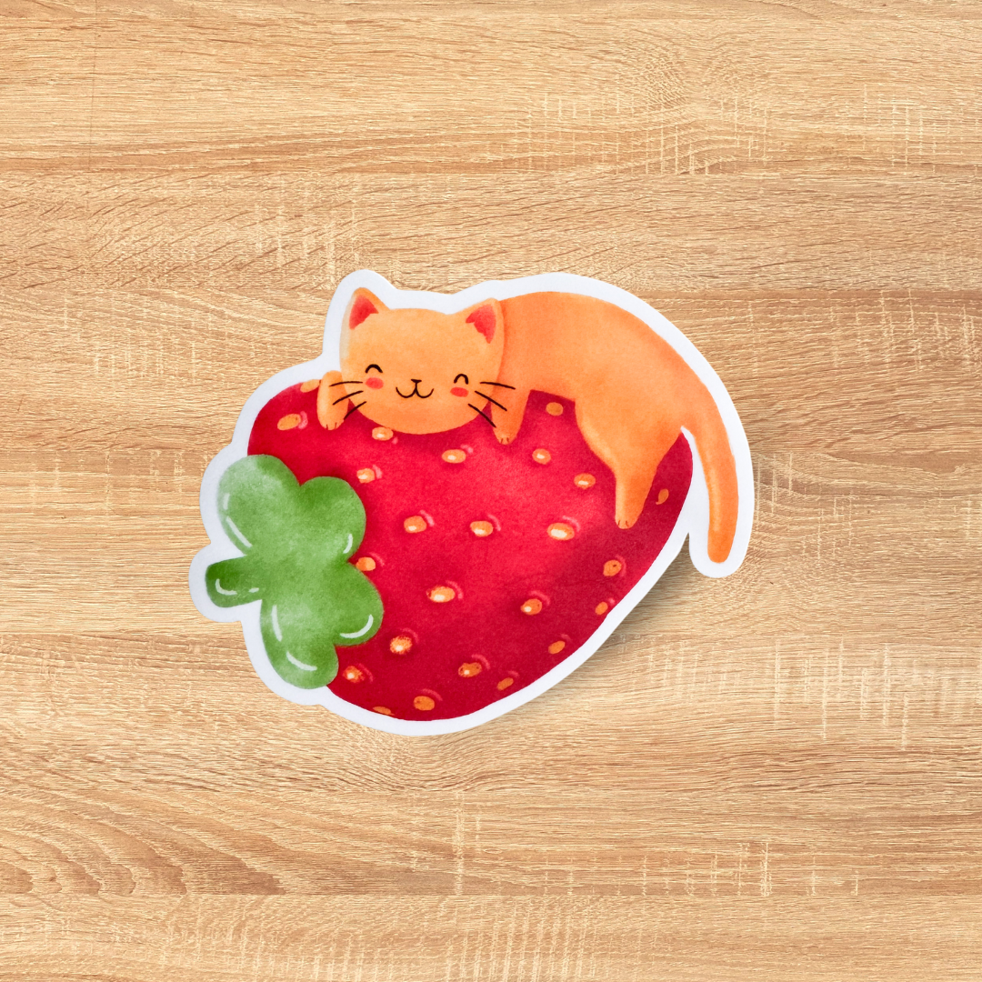 Giant Strawberry Sticker