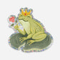 Glitter Frog Prince Sticker