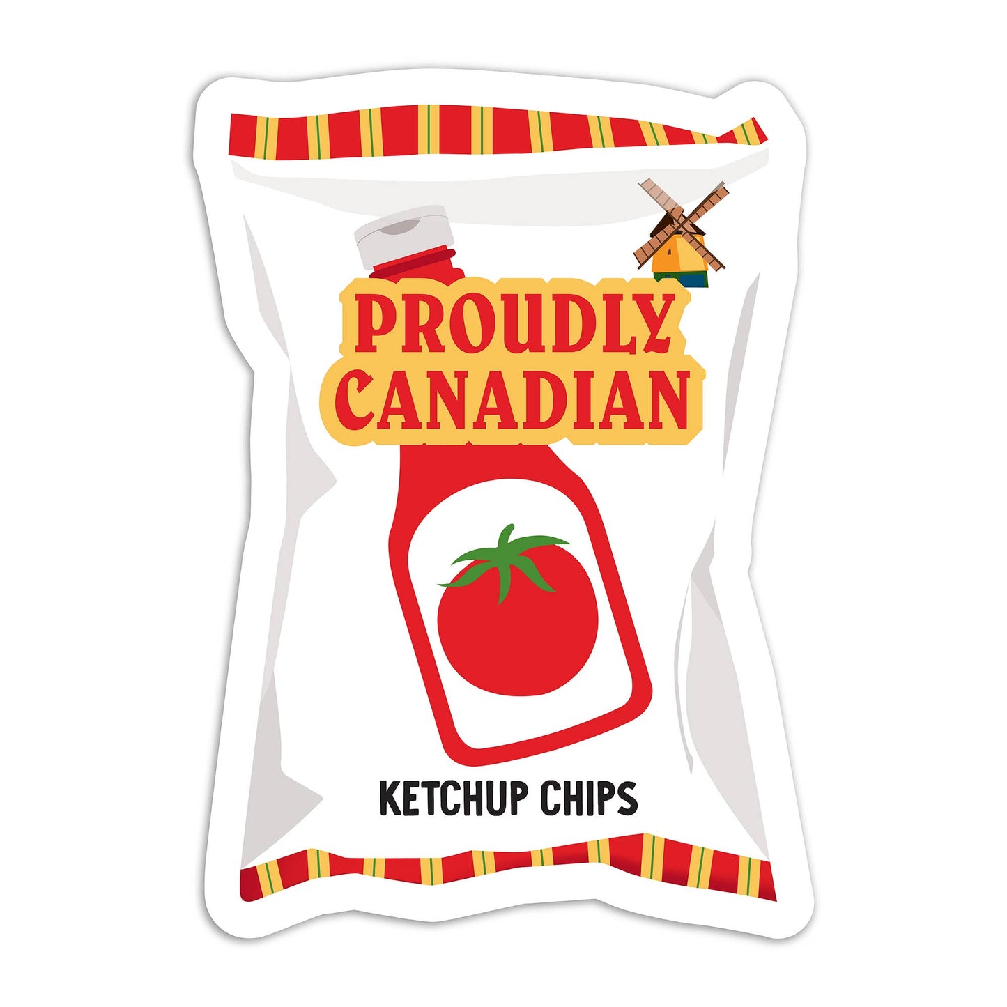 Ketchup Chips Sticker