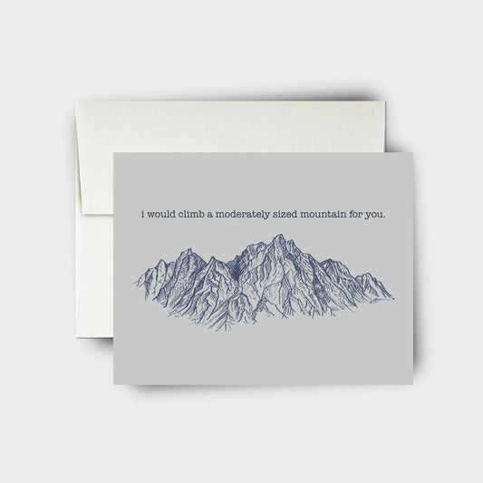 Moderately Sized Mountain Card