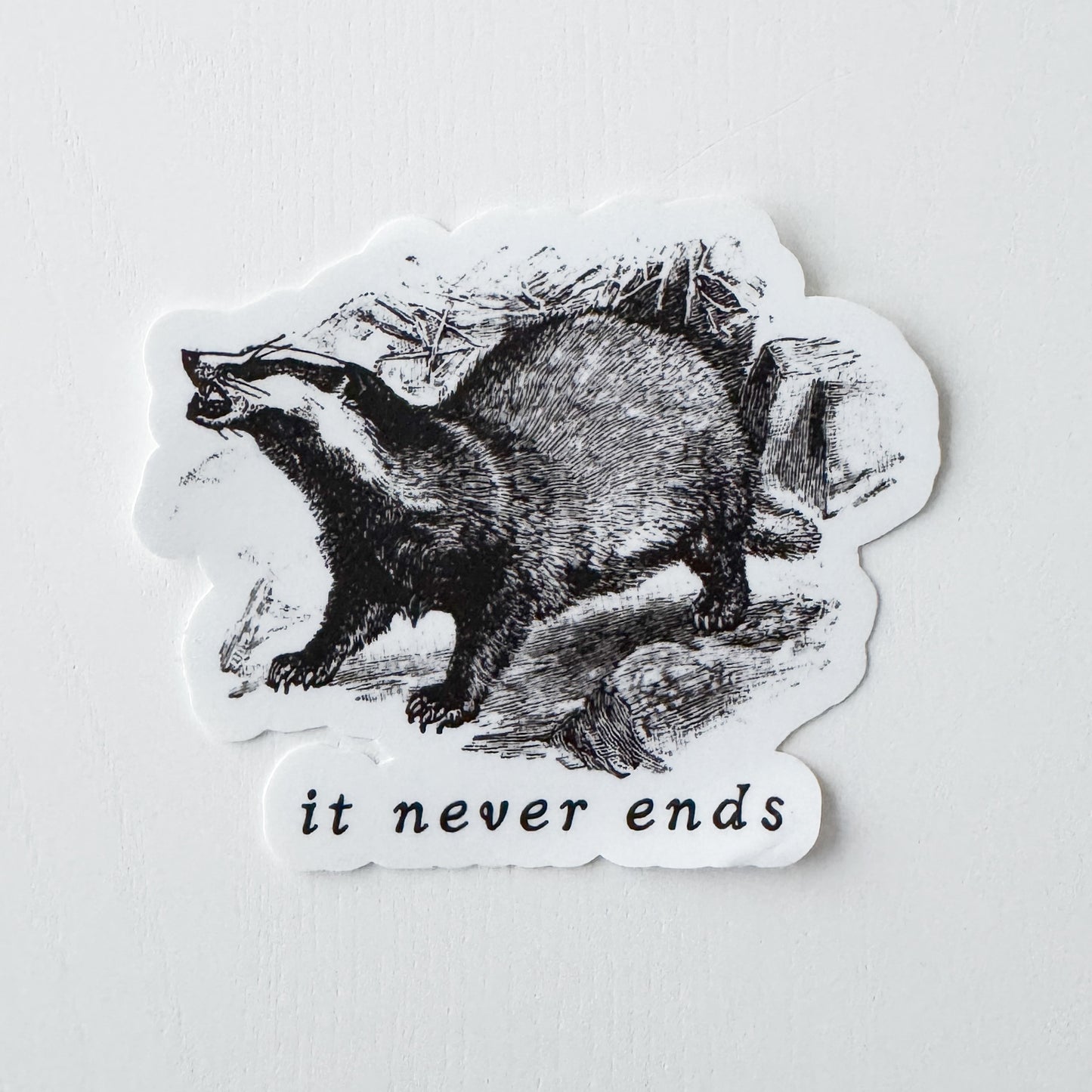 Badger XL Vinyl Sticker