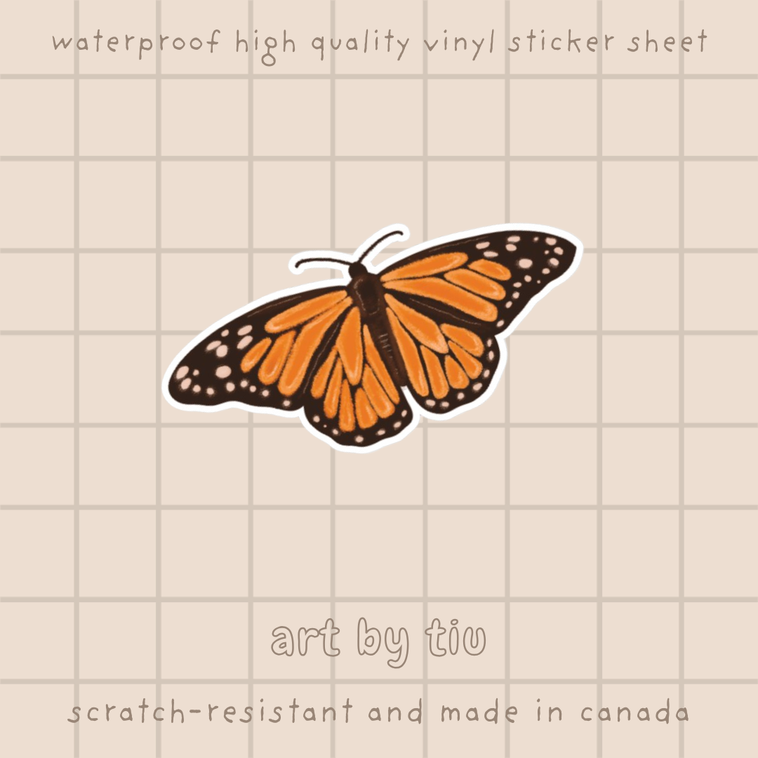 Monarch Butterfly Sticker