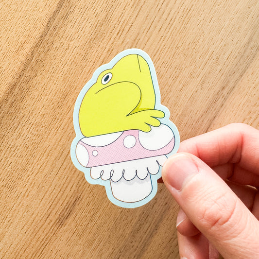 Mushroom Frog Sticker