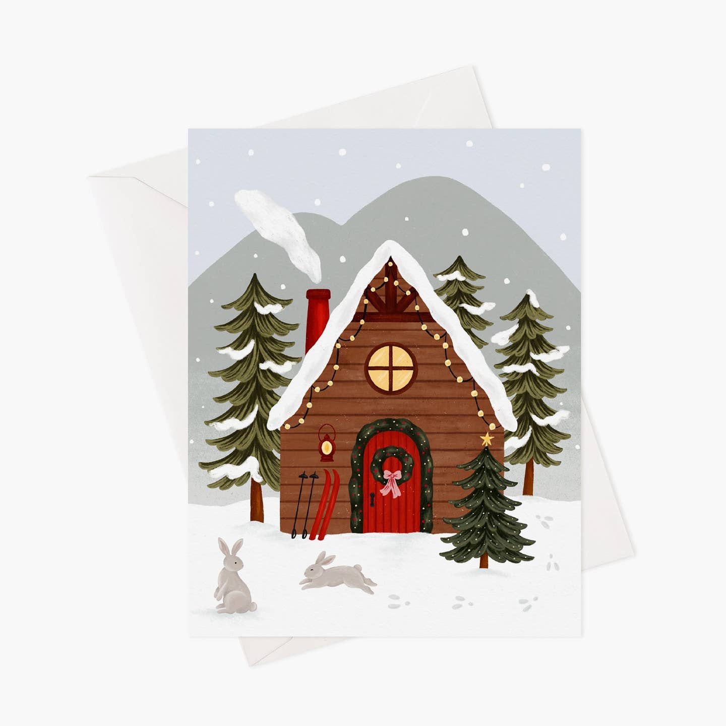 Ski Chalet Greeting Card