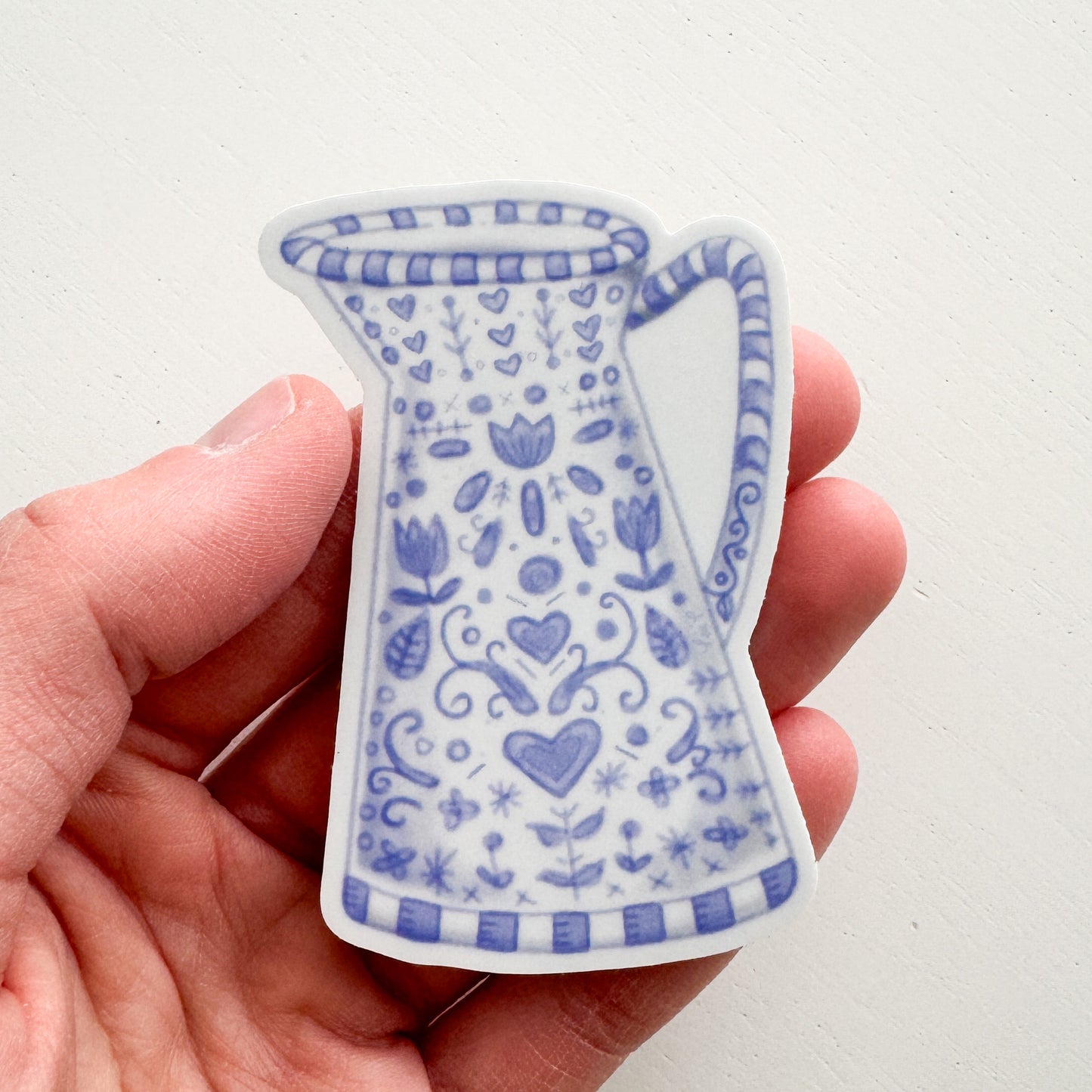 Delft Blue Pitcher Sticker