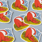 Touch Grass Cat Vinyl Sticker