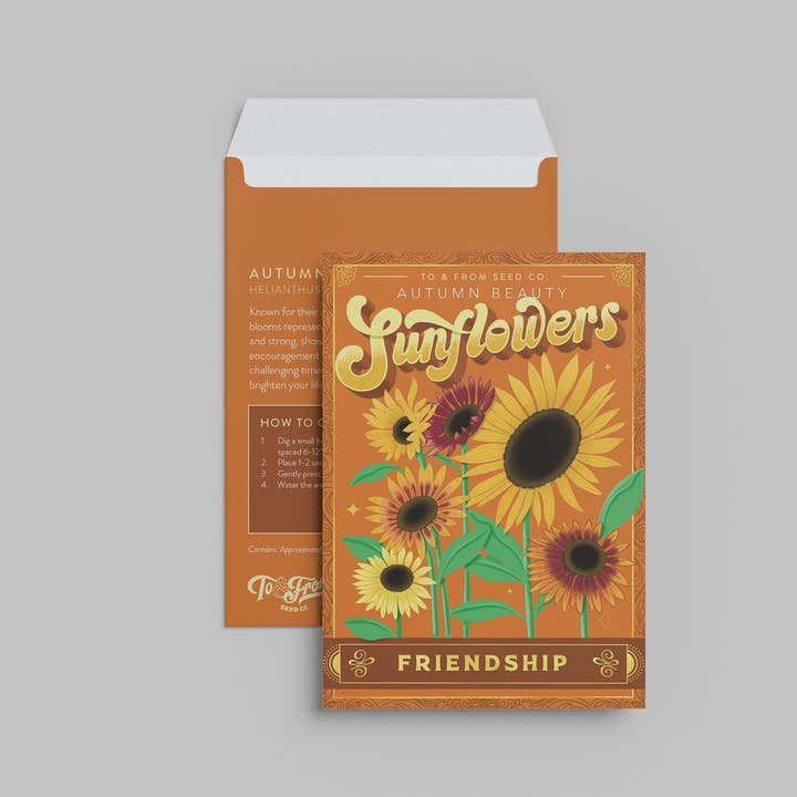 Floriography Seed Packet - Sunflowers