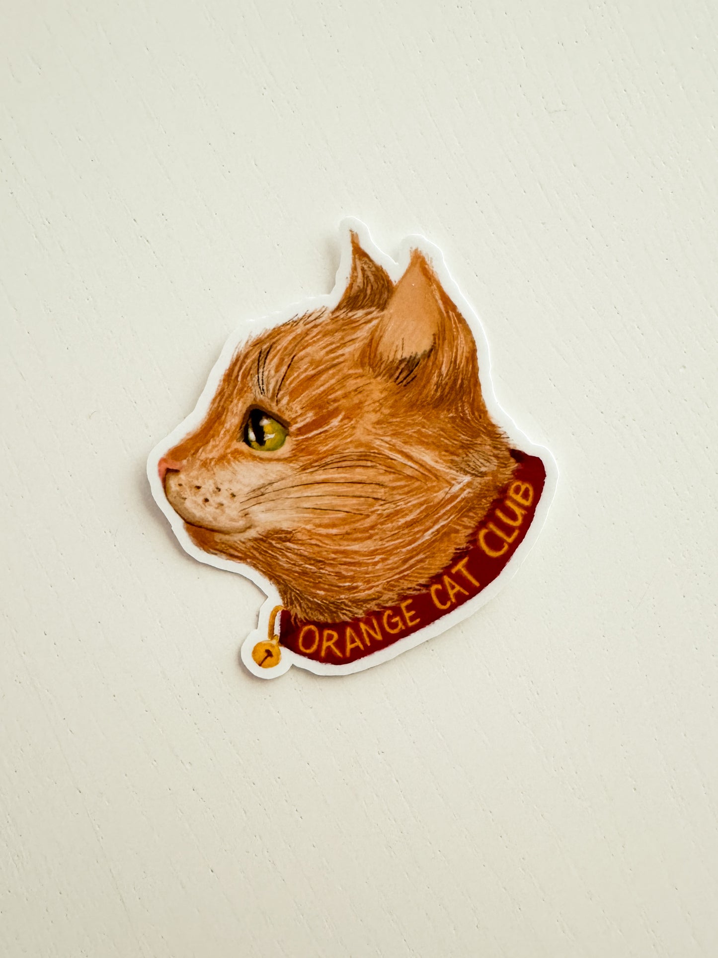 Orange Cat Club Sticker
