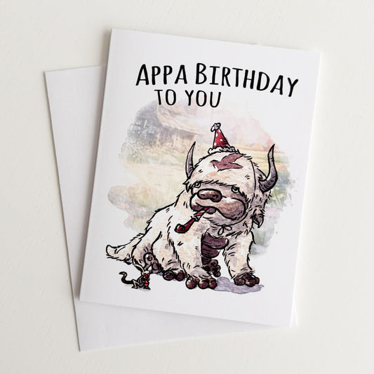 Elemental Bender Birthday Card