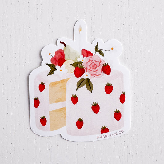 Strawberry Cake Sticker