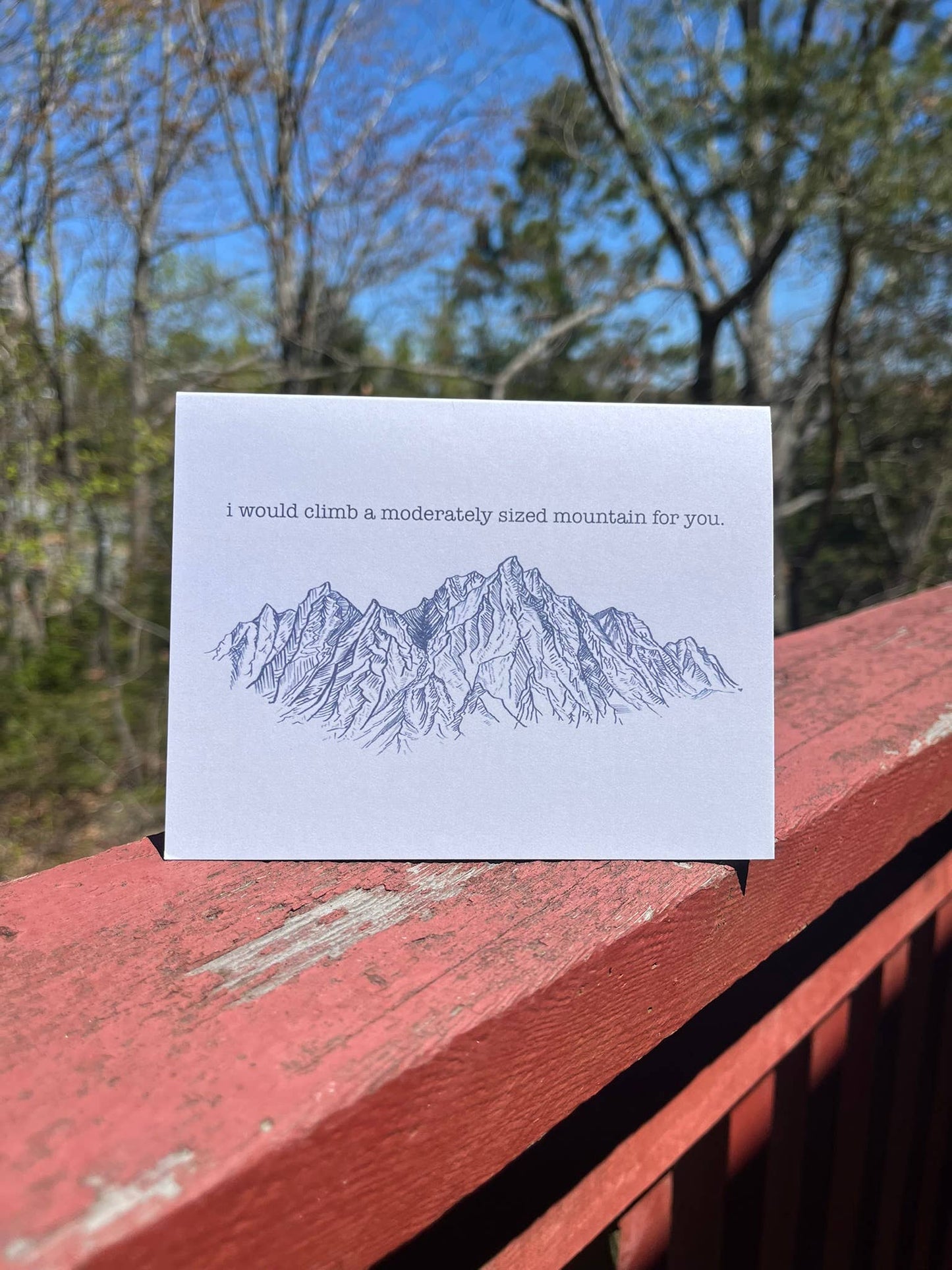 Moderately Sized Mountain Card
