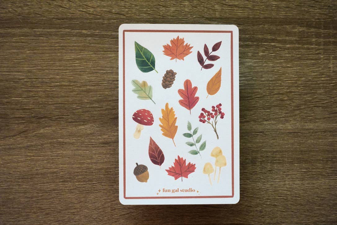 Forest Foliage Sticker Sheet
