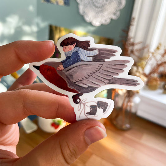 A Winter's Flight Sticker