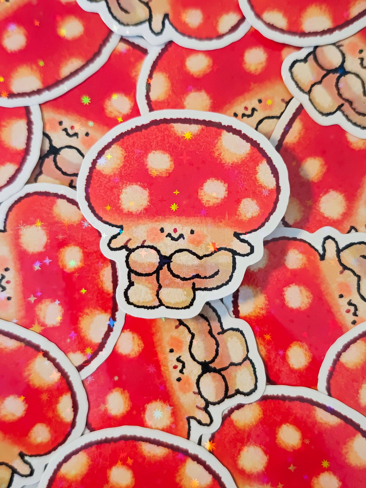 Holographic Fungi Vinyl Sticker