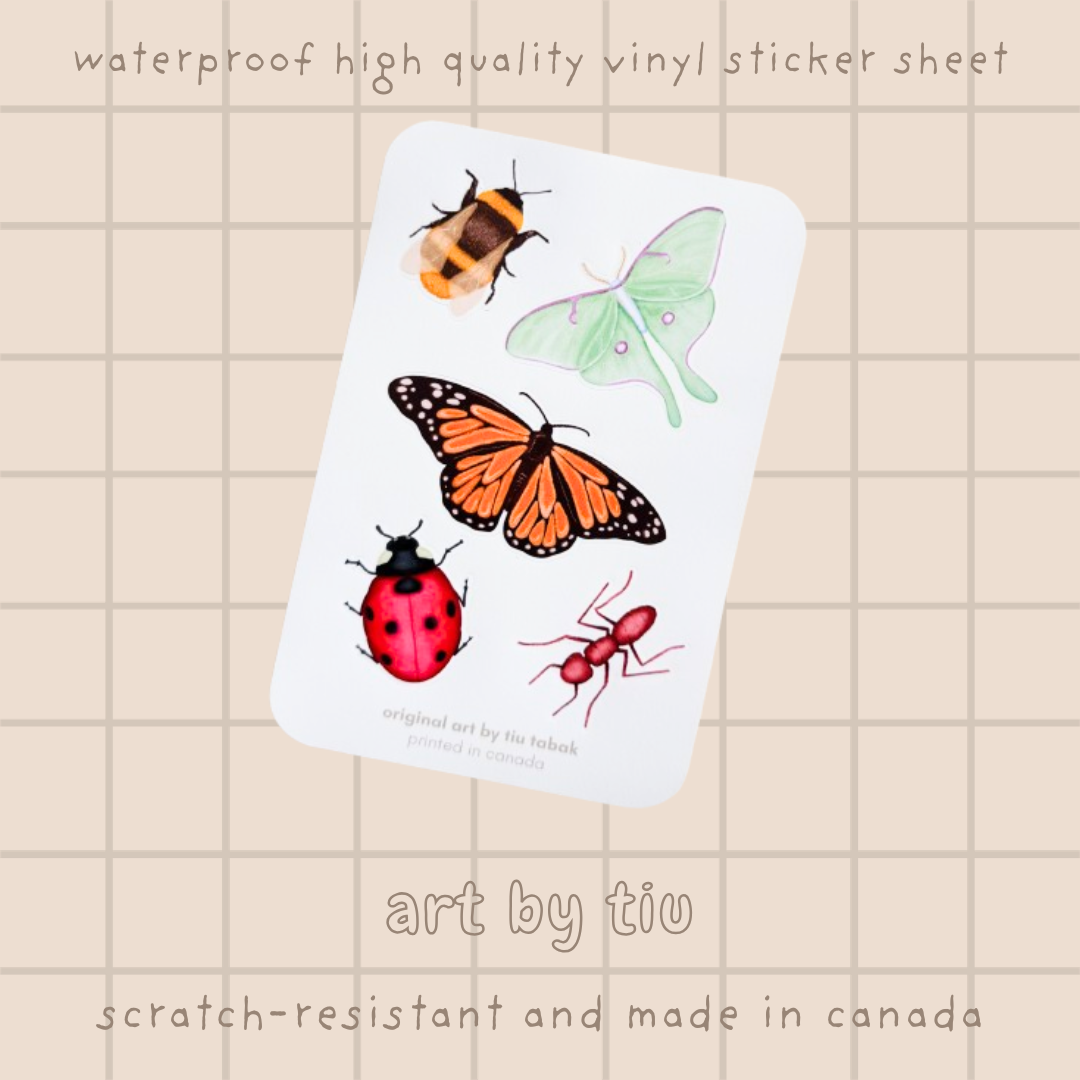 Bugs 4x6 Vinyl Sticker Sheet
