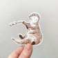 Otter Roasting Marshmallows Sticker
