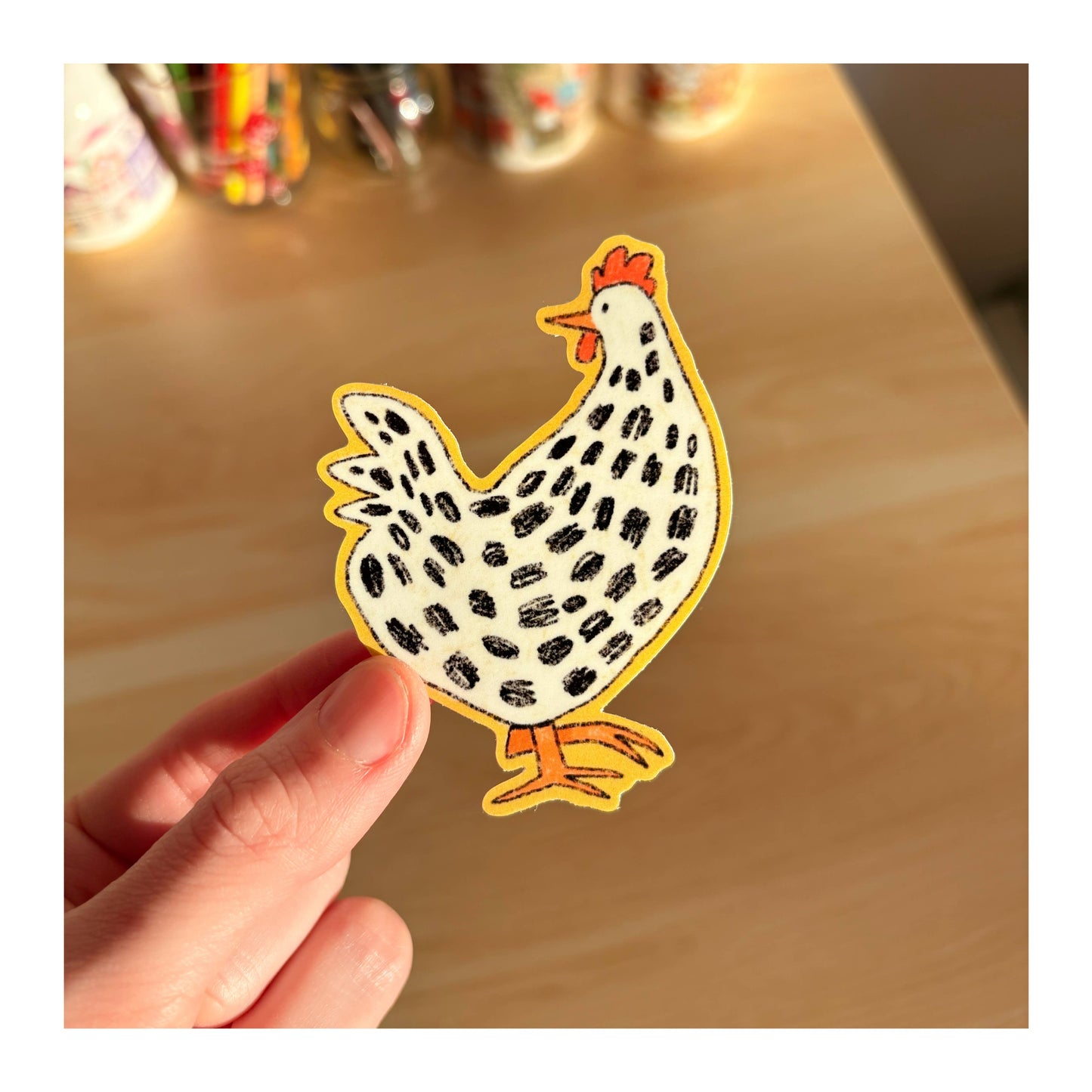 Speckled Chicken Sticker