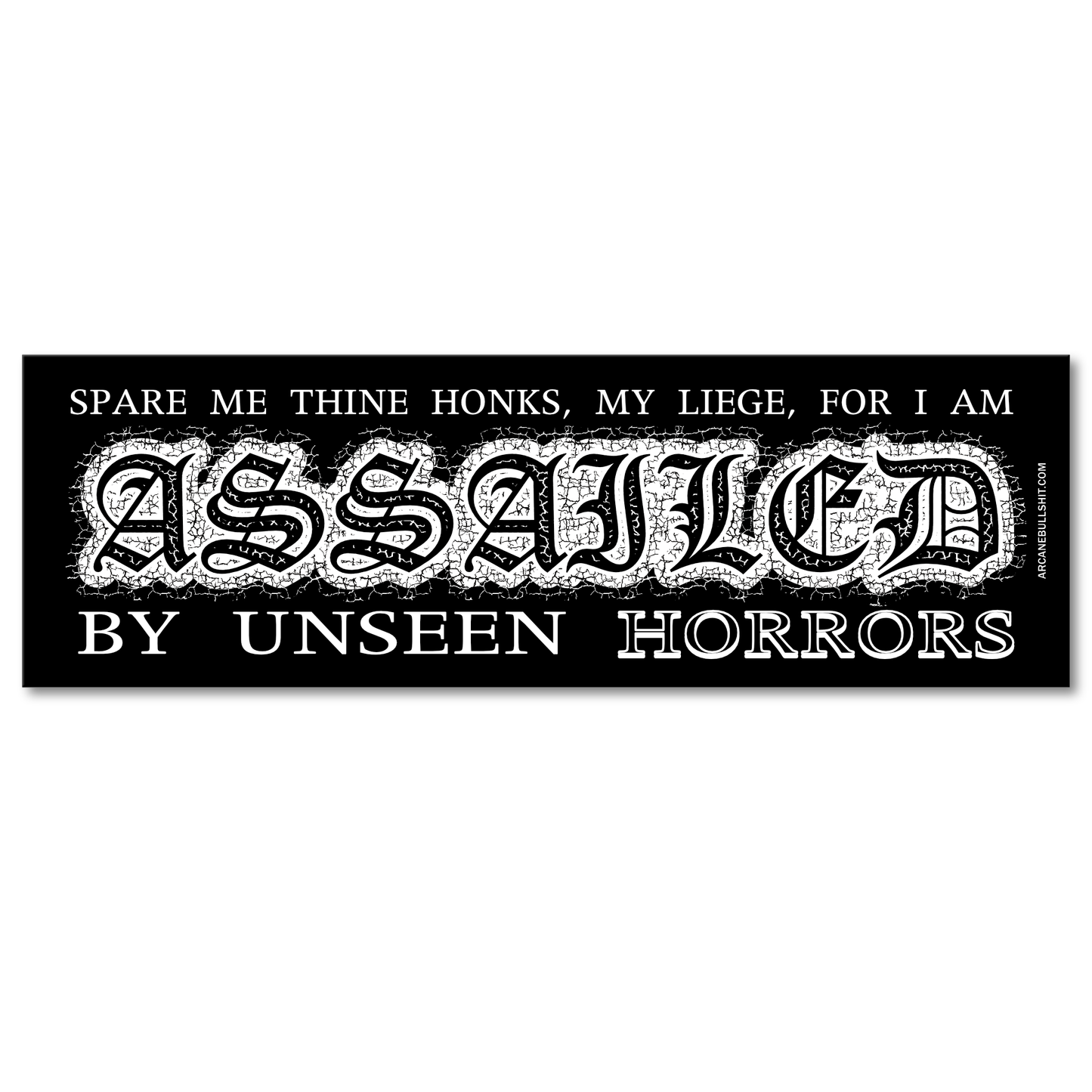 Assailed Bumper Sticker