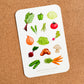 Garden Vegetables 4x6 Vinyl Sticker Sheet