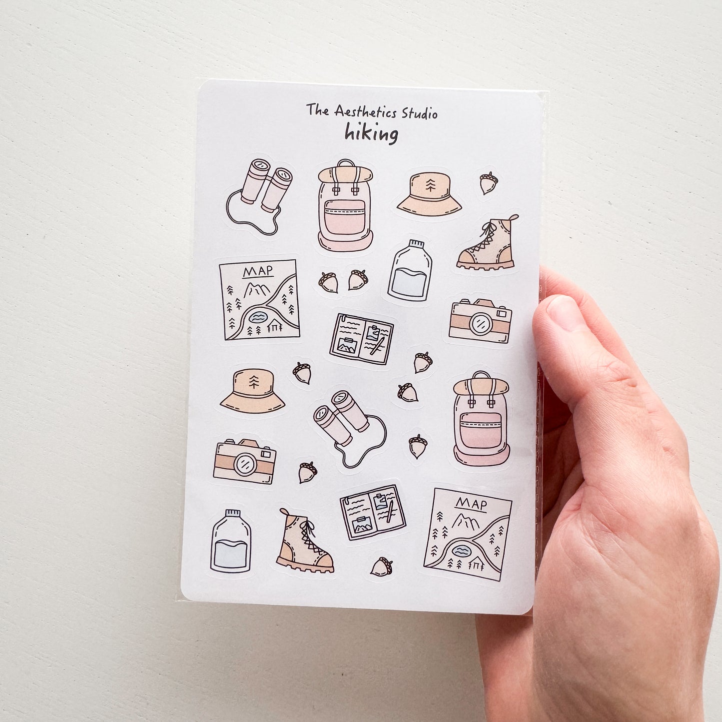 Hiking Paper Sticker Sheet