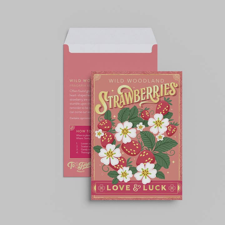 Floriography Seed Packet - Wild Strawberries
