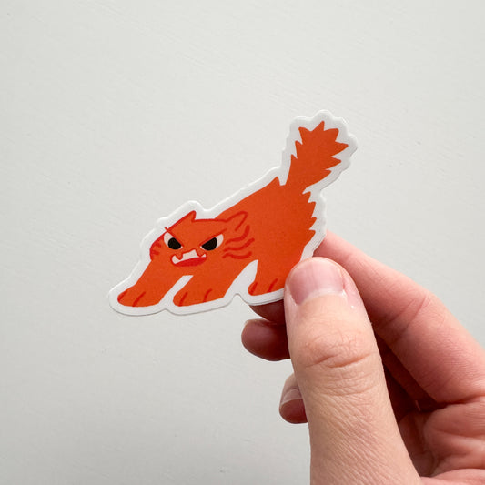 Spicy Orange Cat Sticker