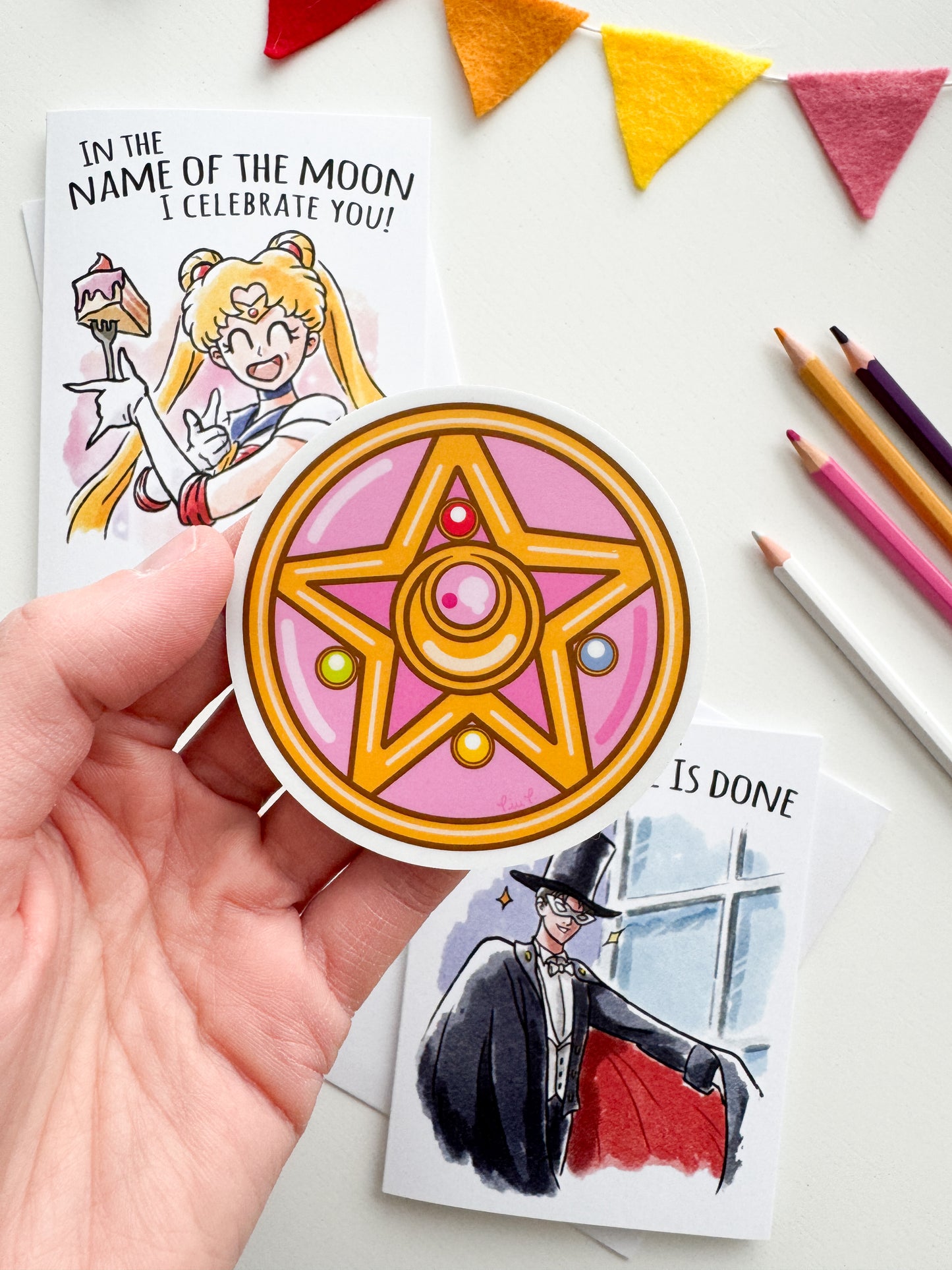 Lunar Crystal Star Sticker