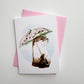 Otter with an Umbrella Greeting Card